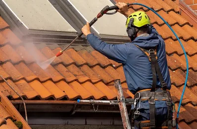 Démoussage et hydrofuge de toiture à Vétheuil